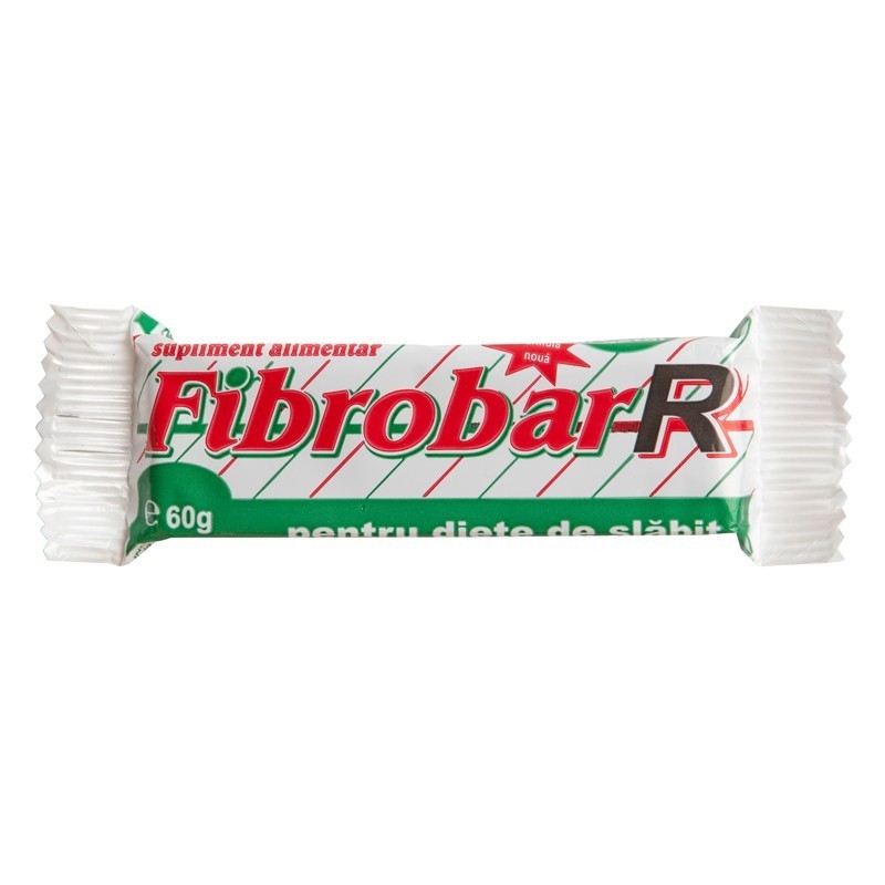 FibrobarR cu ceai verde - Baton pentru dietele de slabit, 50g